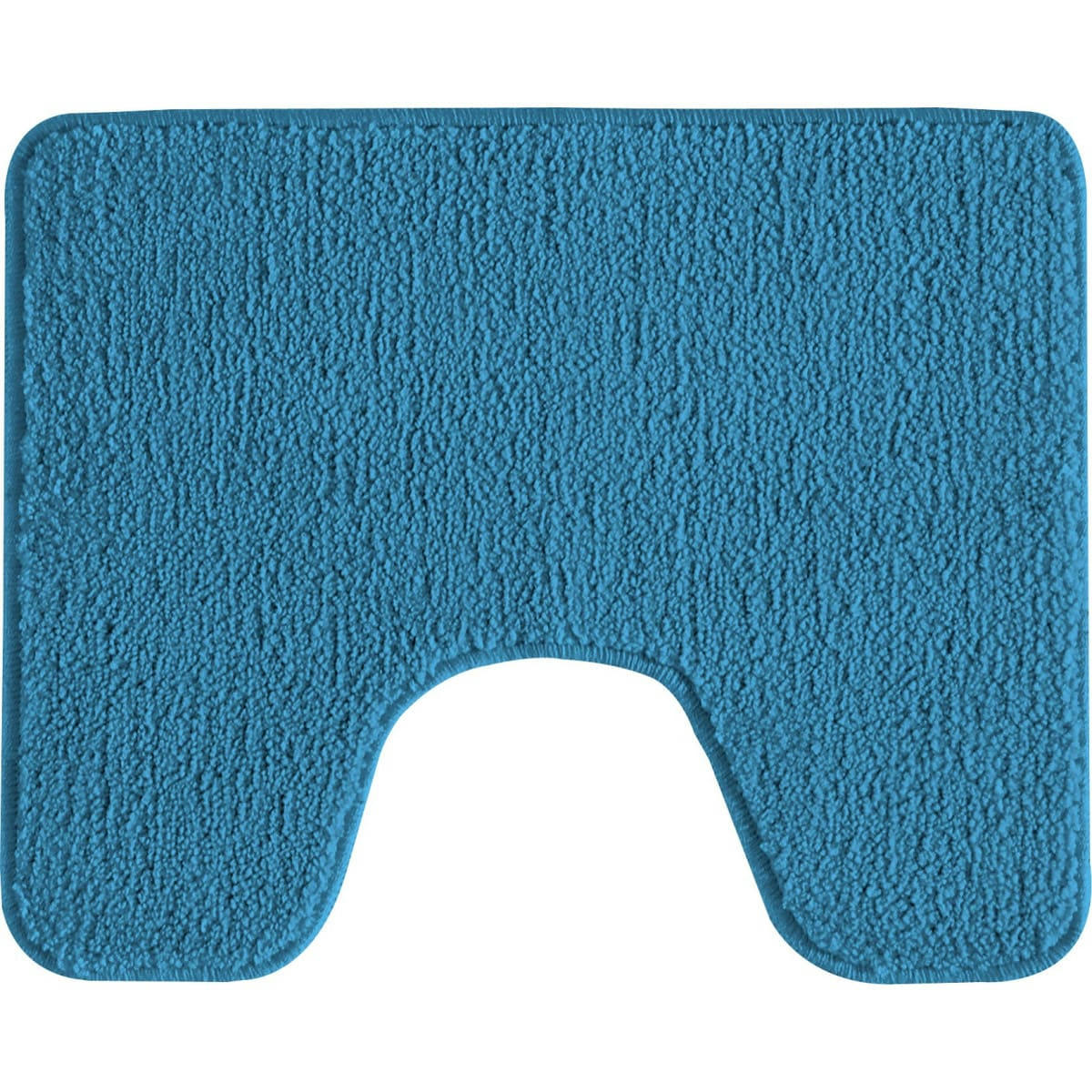 POLYNESIE - Tapis de toilette en polyester uni pacifique 50x40cm