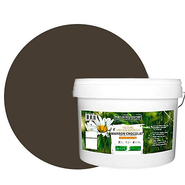 Marron Chocolat Peinture interieur exterieur aspect velours Natura - Marron Chocolat - 10L