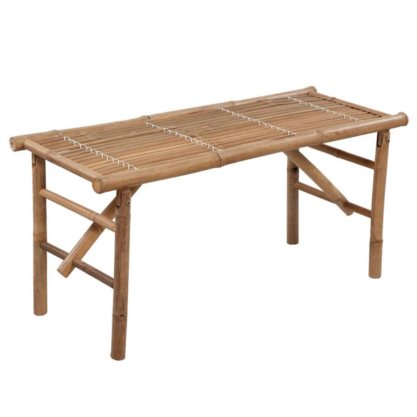 Ławka ogrodowa Czerwony 120 x 50 x 4 cm Bambus vidaXL