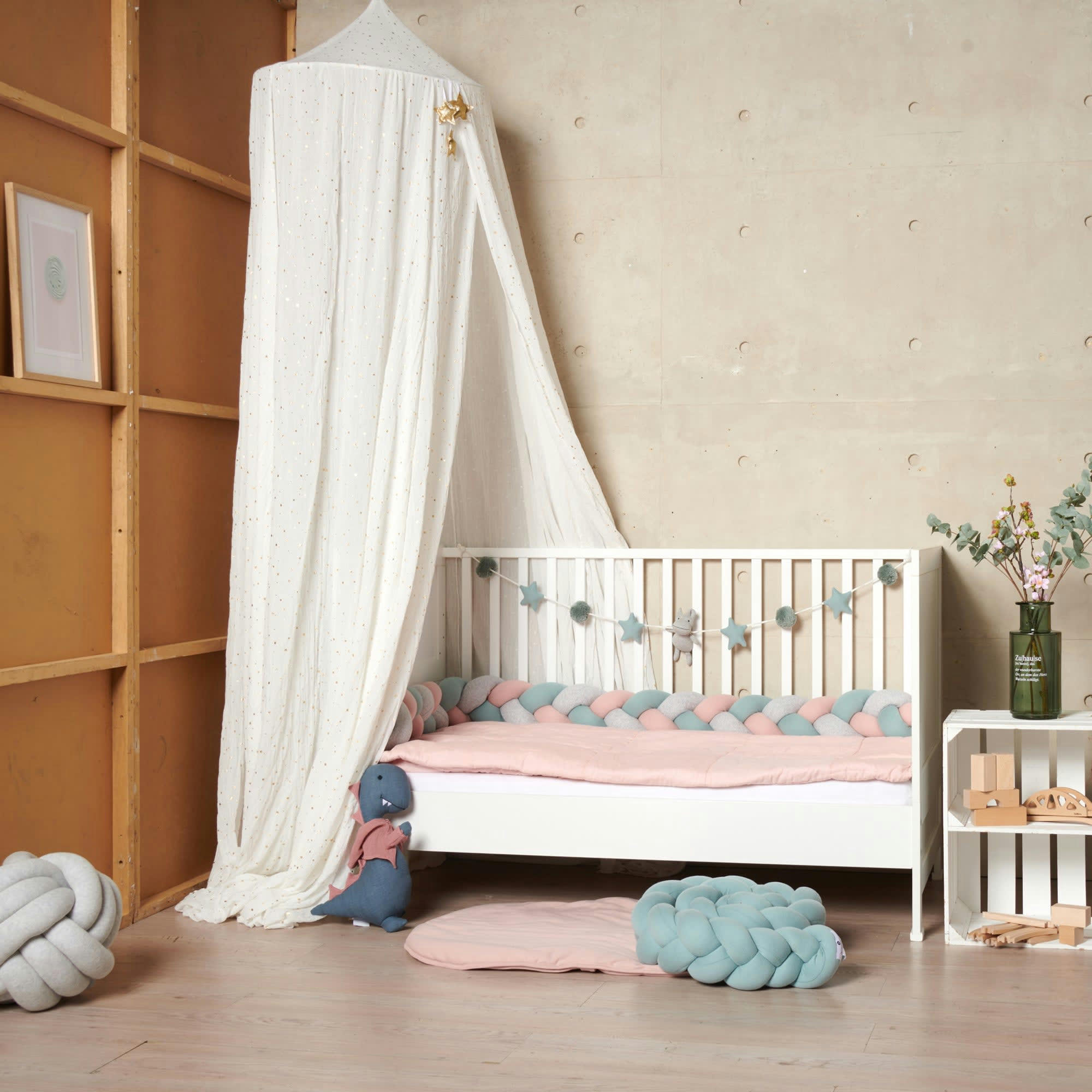 HIPPO - Guirlande murale en coton multicolore 150cm