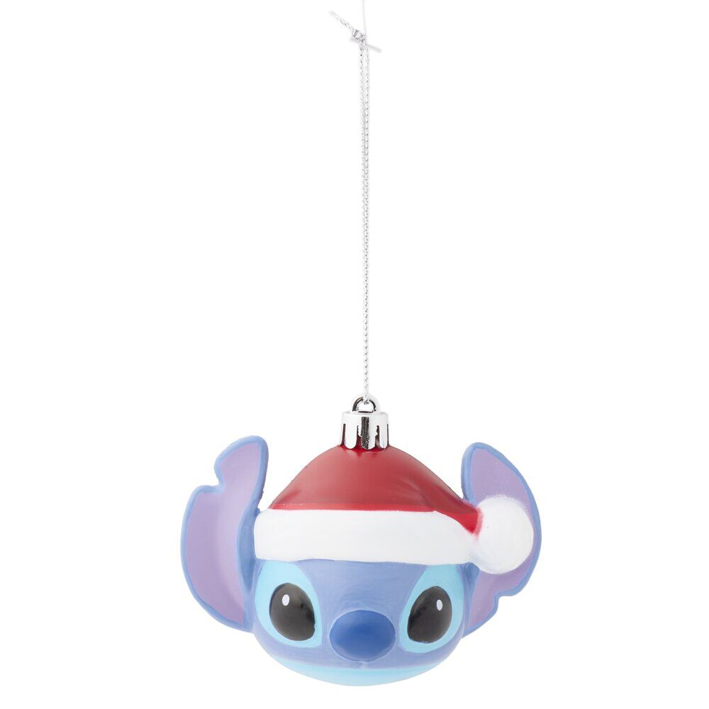 Tête de Stitch de No&euml;l à suspendre H9cm