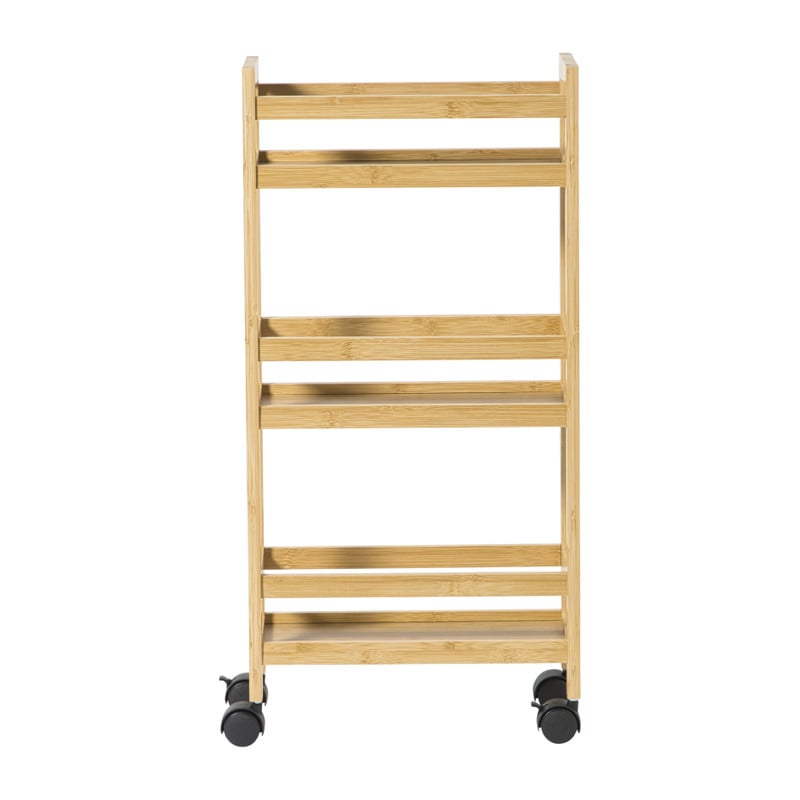 Badkamer trolley - bamboe - 74.5x36x15 cm