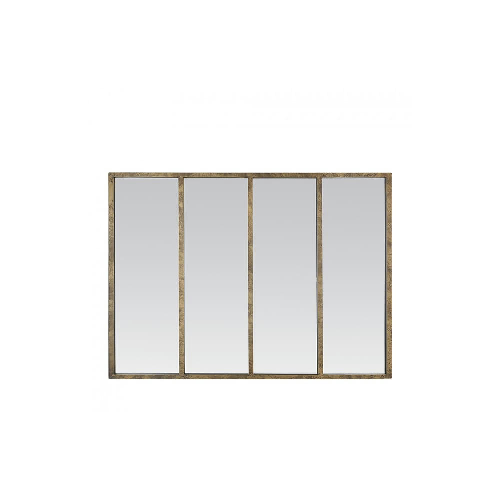 FRANK - Miroir atelier verrière 90x120 laiton