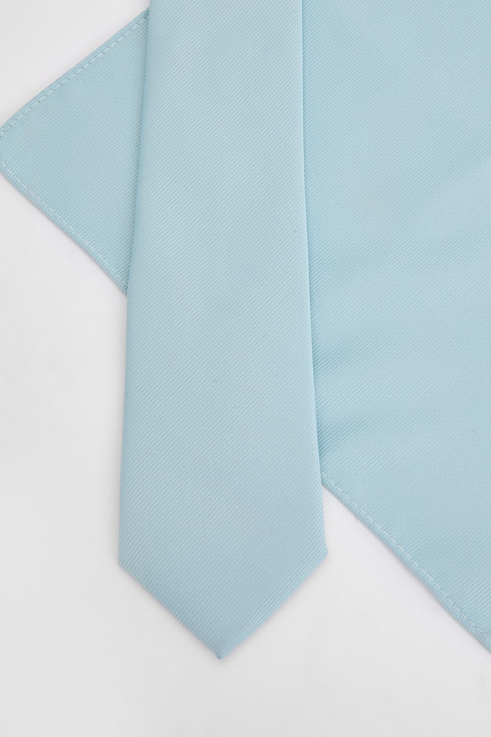 Burton Ice Blue Tie and Pocket Square Set