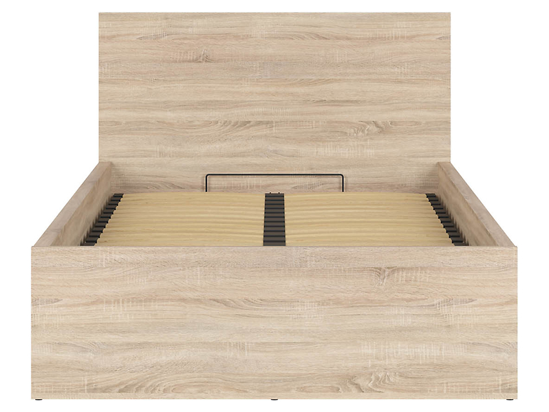 Łóżko Tetrix 120x200 ze stelażem i pojemnikiem dąb sonoma