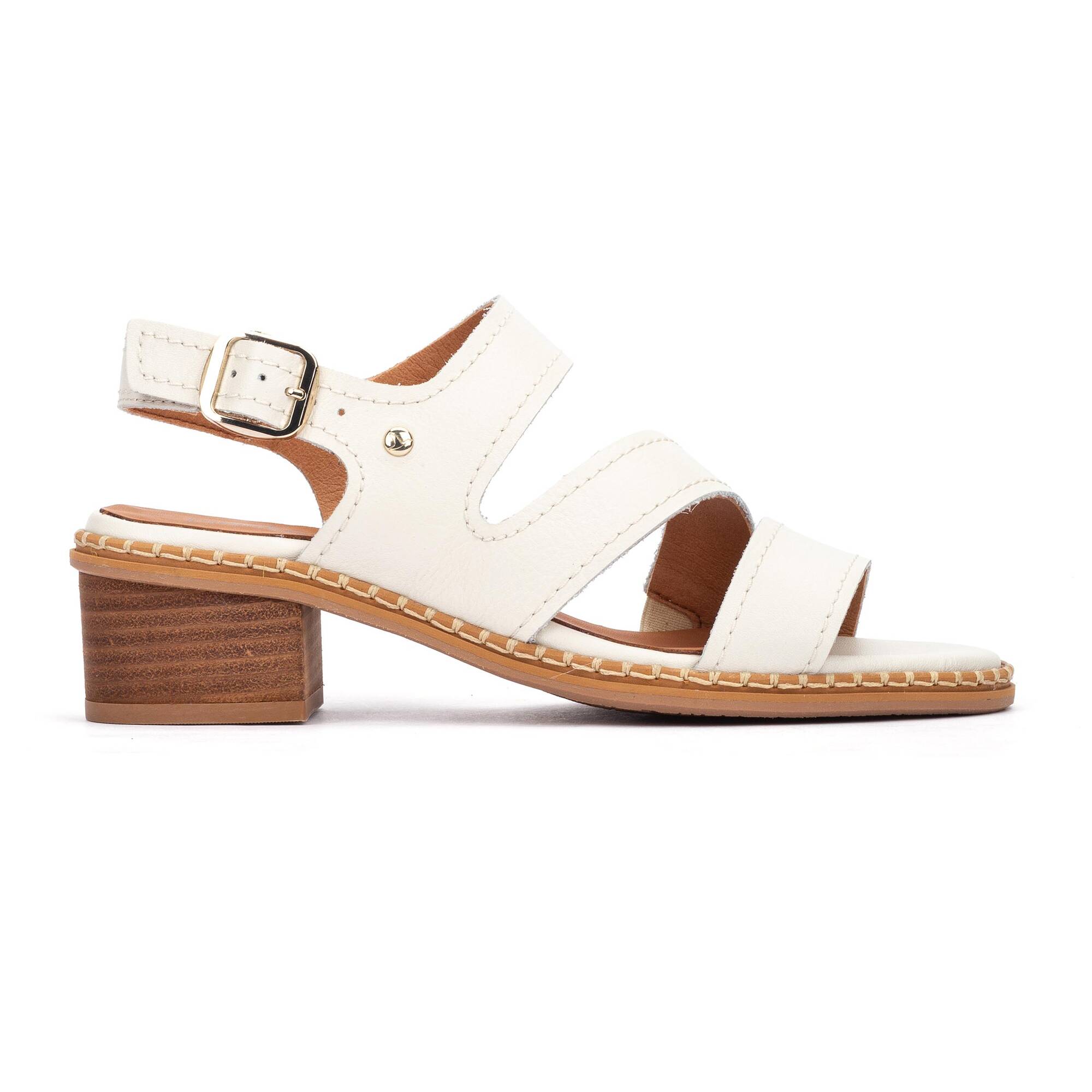 BLANES - Sandalias de tacón con hebilla para mujer