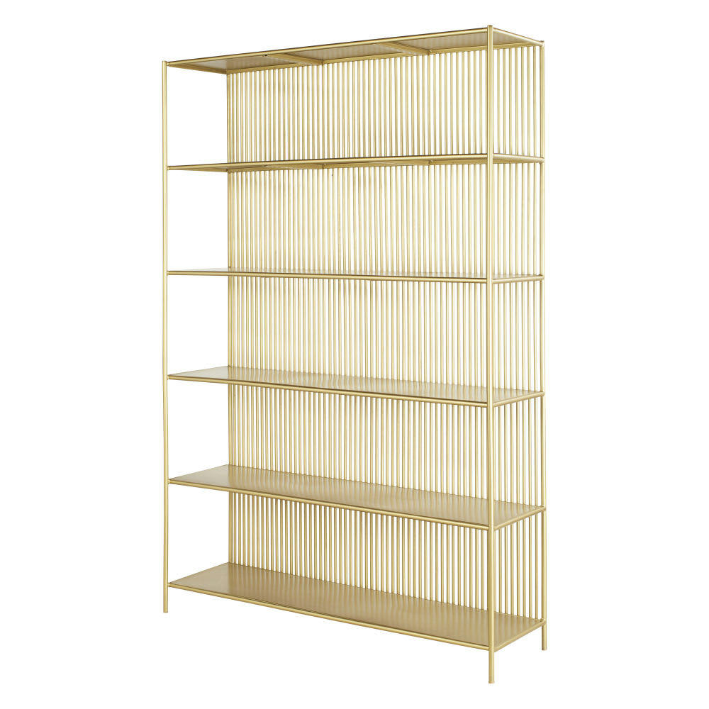Louxor - Bibliothèque en métal coloris laiton