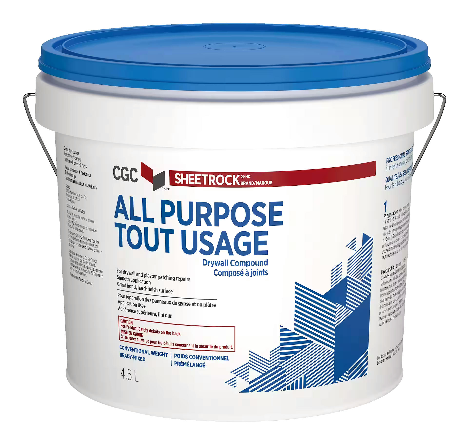 CGC Sheetrock All-Purpose Ready-Mixed Drywall Compound, 2-L Pail