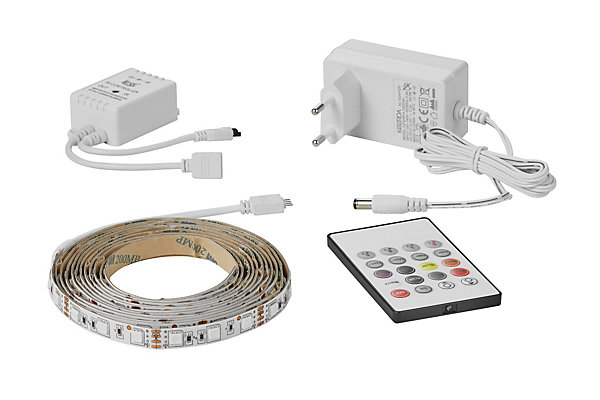 Effet lumineux LED STRIP 3M Colour Music Matière plastique Blanc, H.0.15 - IP44 - LED Module /Nordlux Intérieur
