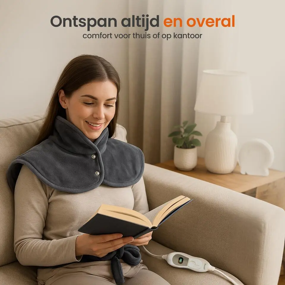 Goliving Elektrische Deken Voor Rug en Nek - Elektrische Warmtedeken