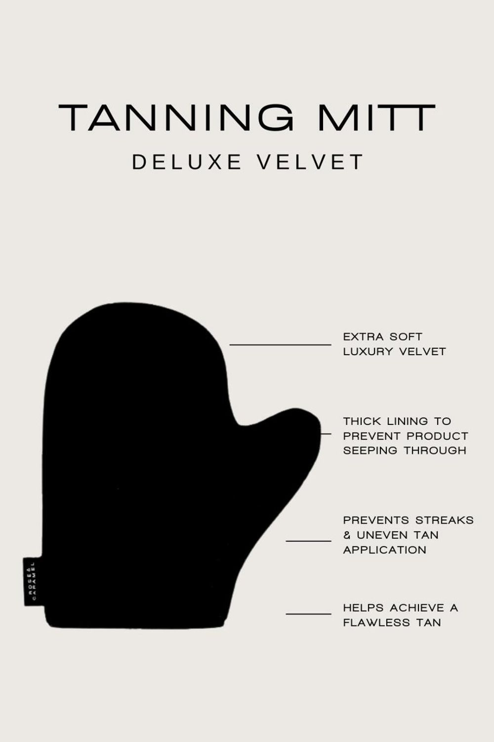 Rose & Caramel Deluxe Tanning Mitt