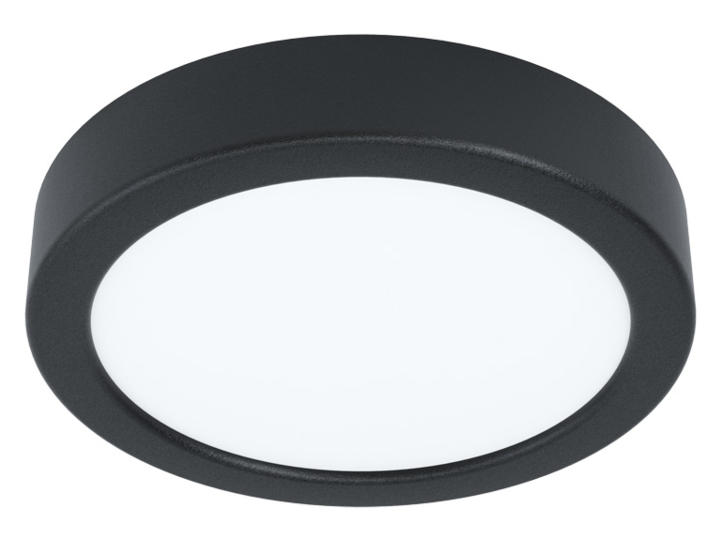 Plafon Fueva LED 16 cm stalowy czarny