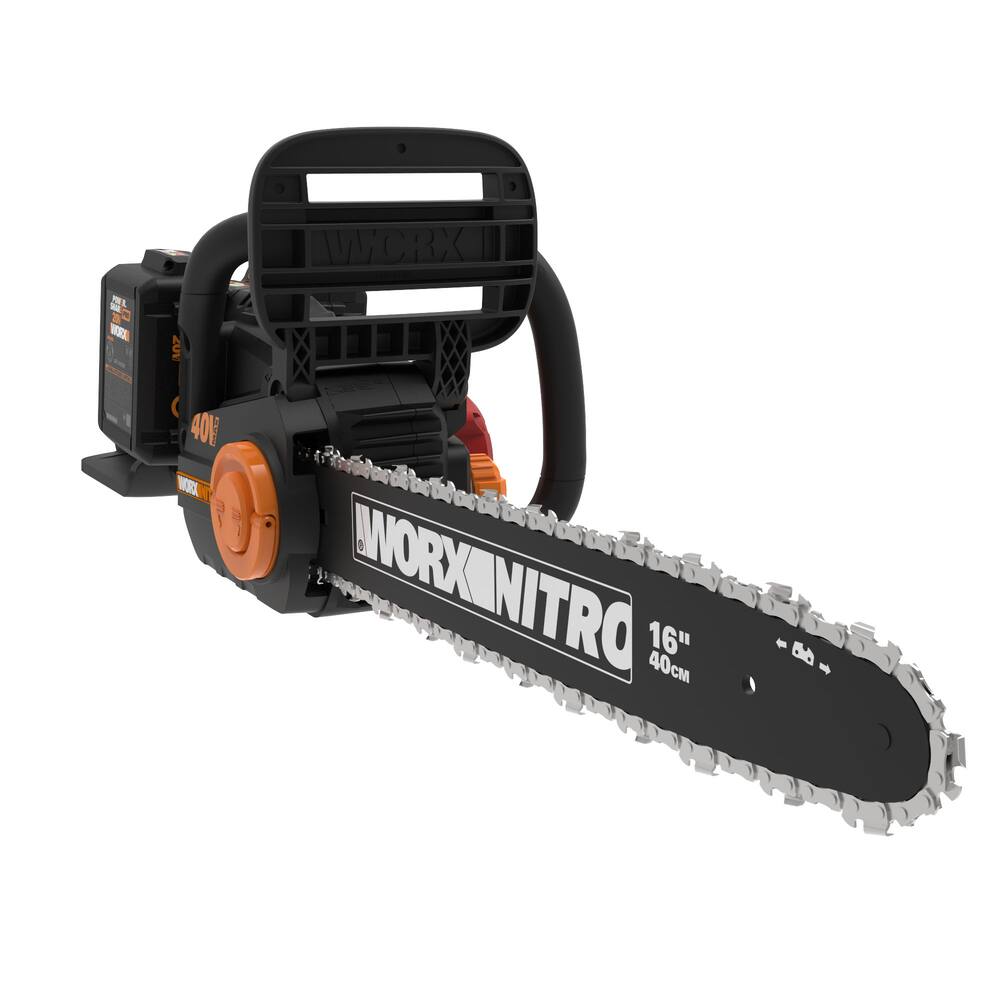 WORX WG385 Nitro 40V Power Share™ Cordless Chainsaw Brushless, Batteries & Charger Included, 16-in