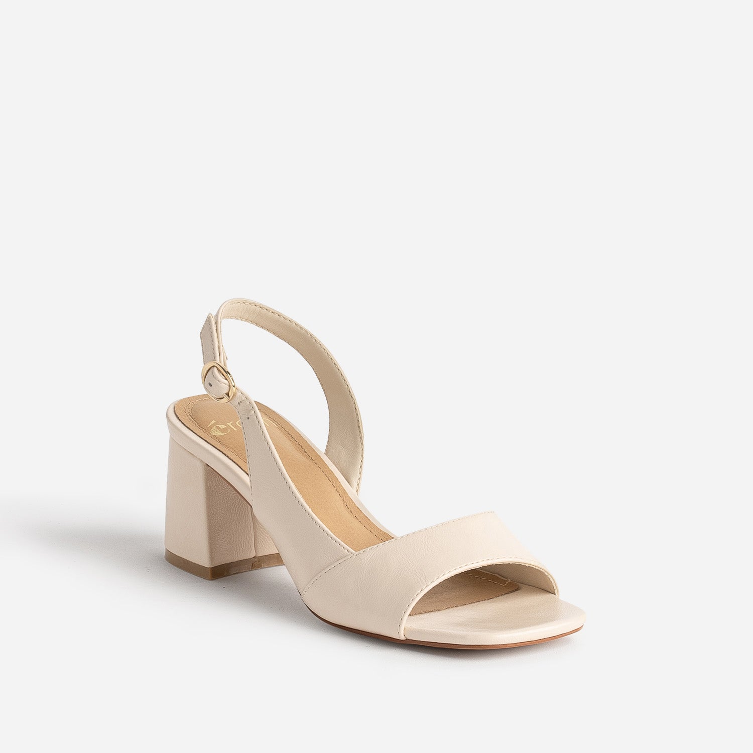 Sandale écru cut-out