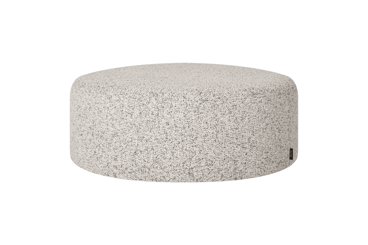 noo.ma Folk Pouf Wide - Clay Grey Mélange, 71x71x26 cm