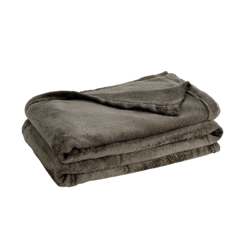 Plaid flanelle uni 150x200cm (4 modèles)
