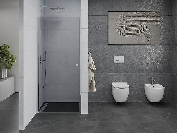 Mexen Pretoria porte de douche pivotante 70 cm, transparent, chrome - 852-070-000-01-00
