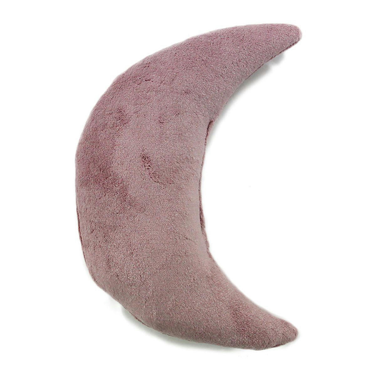 COMETE - Coussin extra-doux en forme de lune rose 30x45