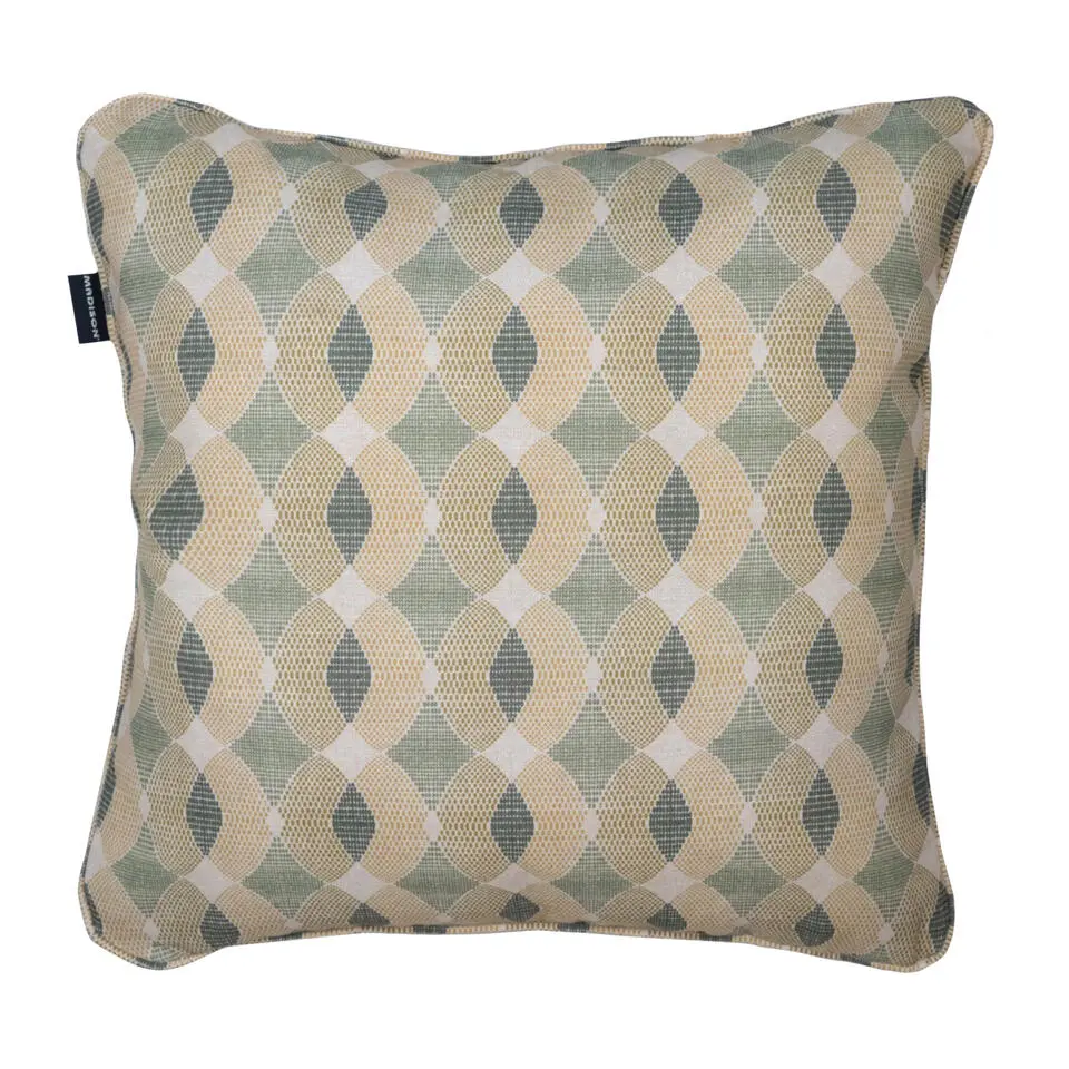 Madison - Sierkussen Rae - Groen - 50x50x10cm - Set van 4