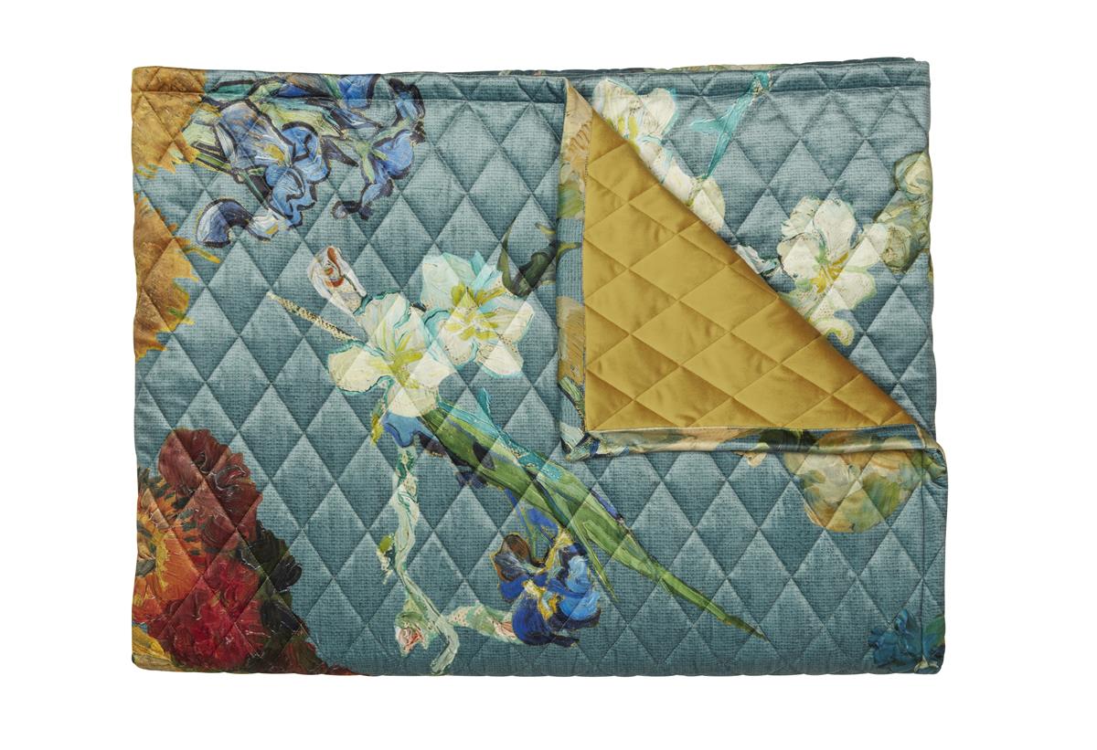 Bedsprei Beddinghouse x Van Gogh Museum Partout Des Fleurs - 180x260 cm - Groen