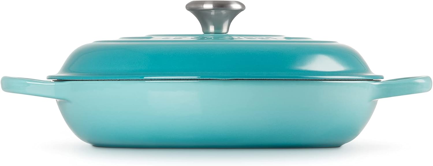 Le Creuset Enameled Cast Iron Signature Braiser, 2.25 qt., Caribbean
