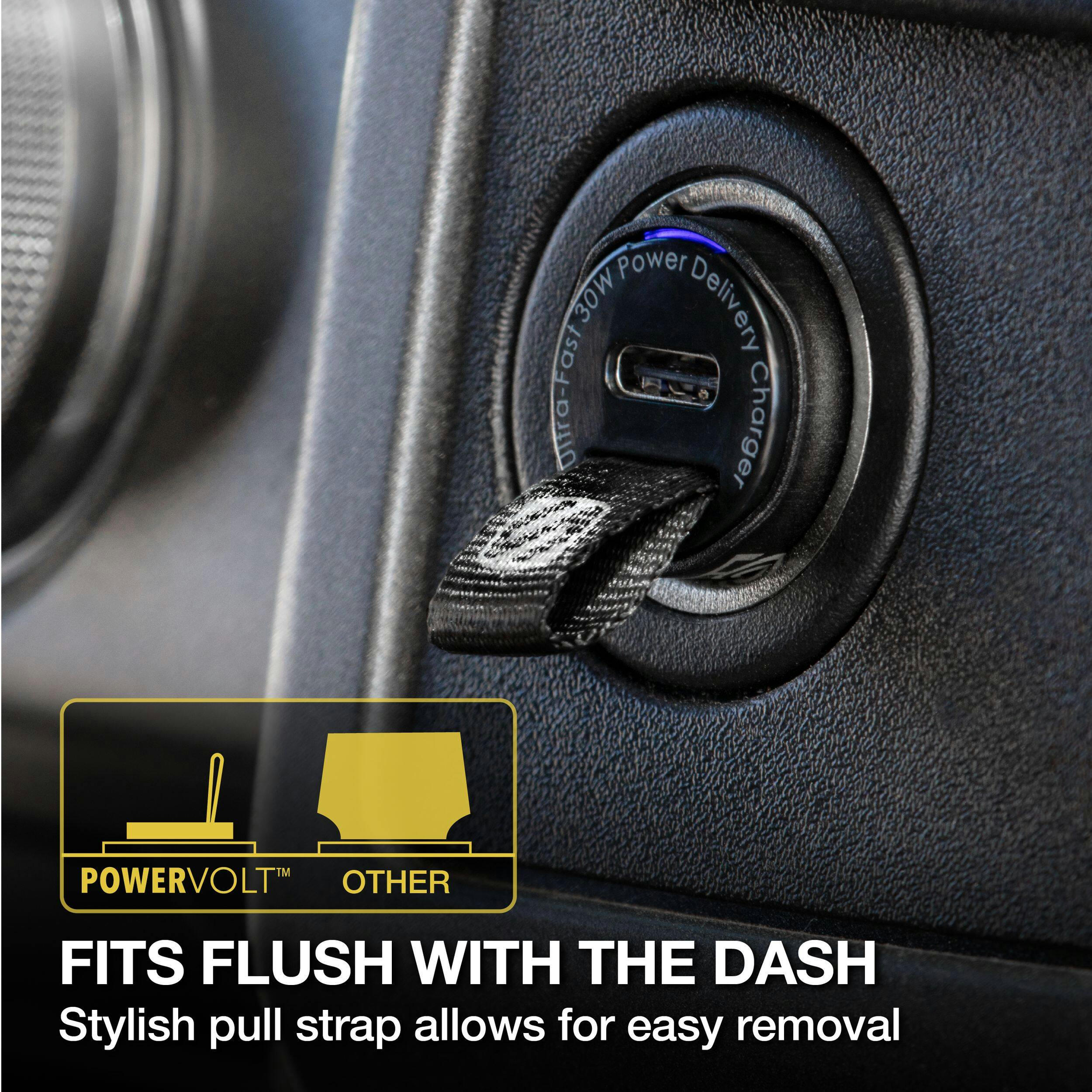 Scosche PowerVolt™ 30w Fast USB-C Power Delivery Mini Car Charger