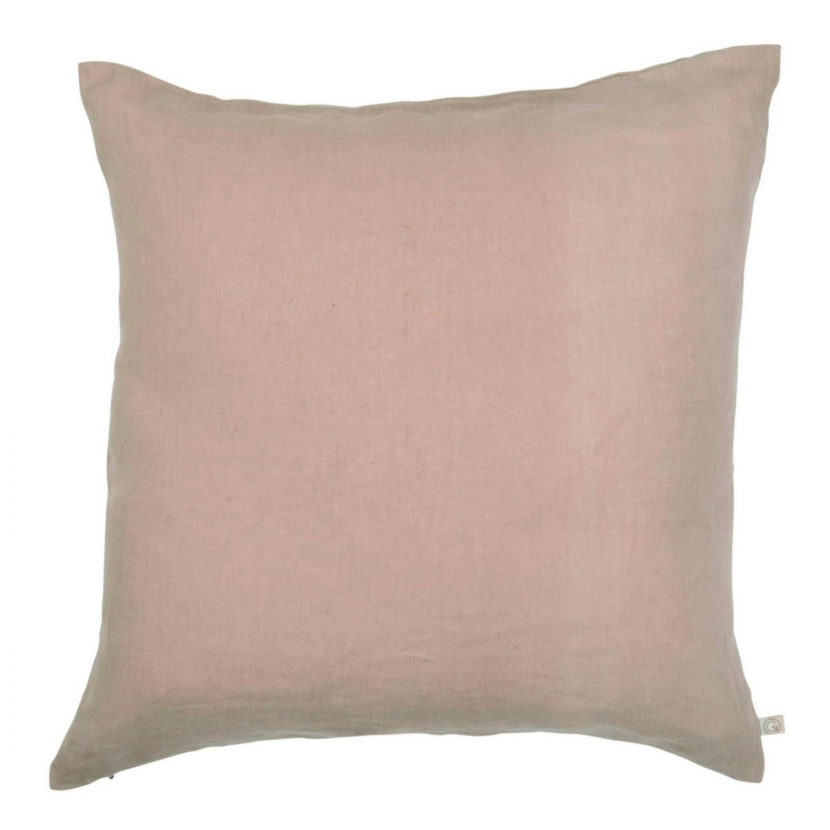LES ESSENTIELS - Coussin en lin lavé rose 45x45