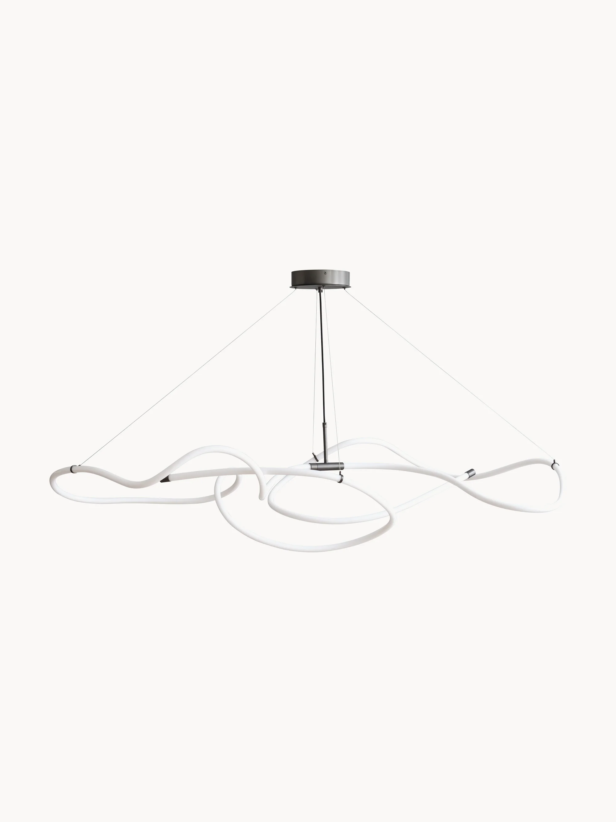Großer LED-Kronleuchter Ghost