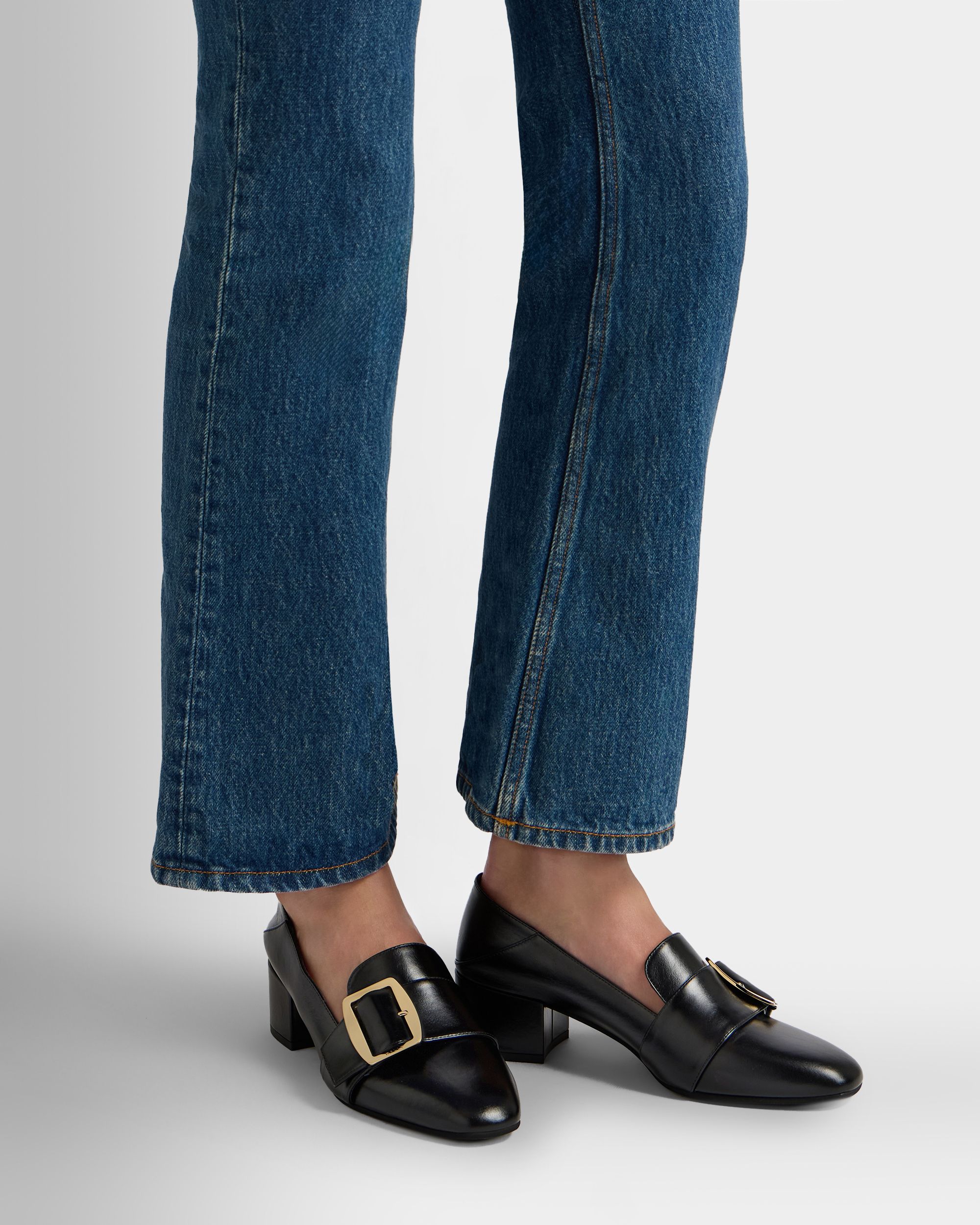 Bally Boucle Pumps Aus Schwarzem Leder