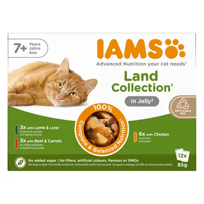 IAMS Advanced Nutrition Senior 7+ Land Collection in Jelly