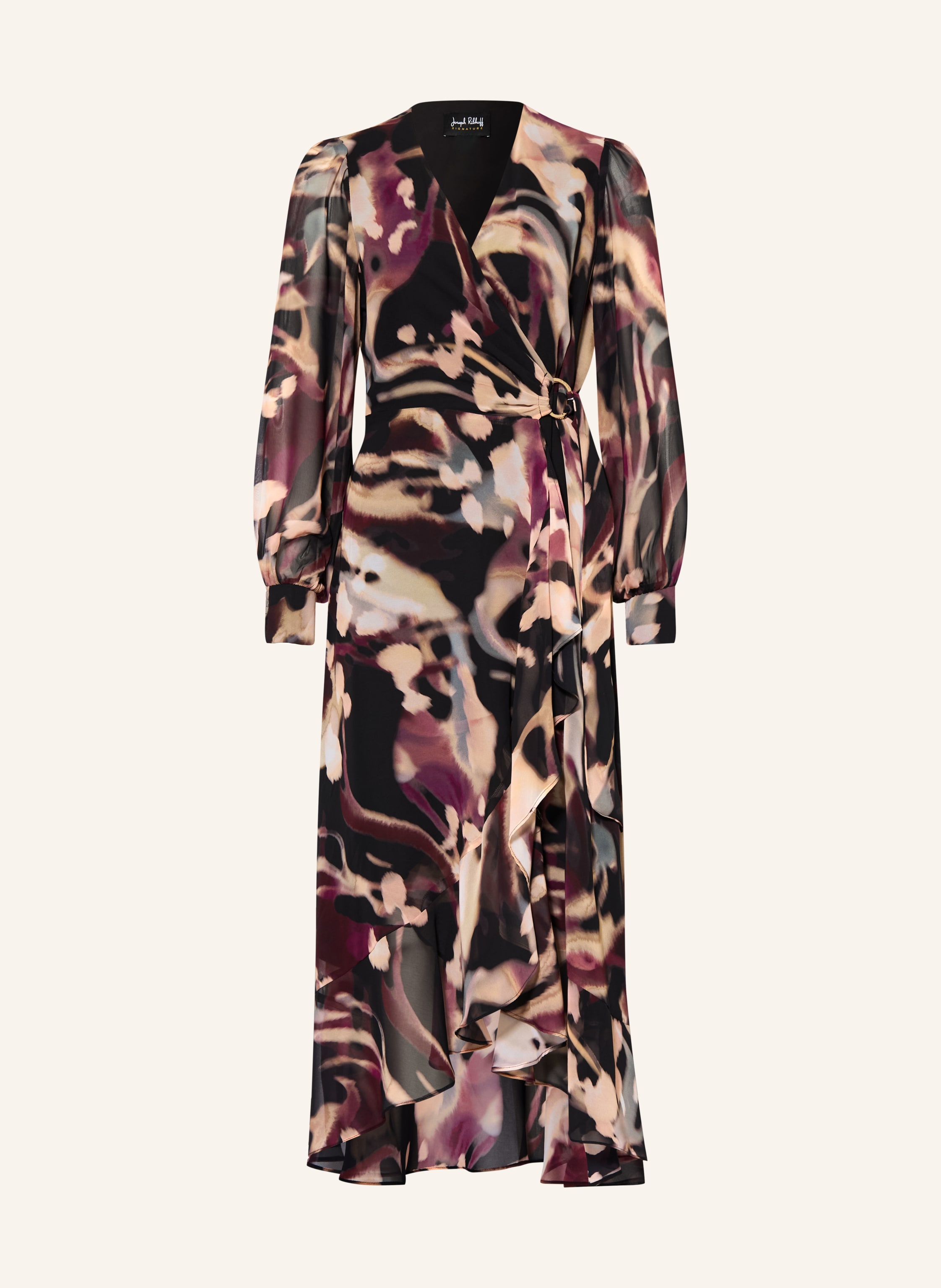 Joseph Ribkoff SIGNATURE Cocktailkleid in Wickeloptik mit Volants