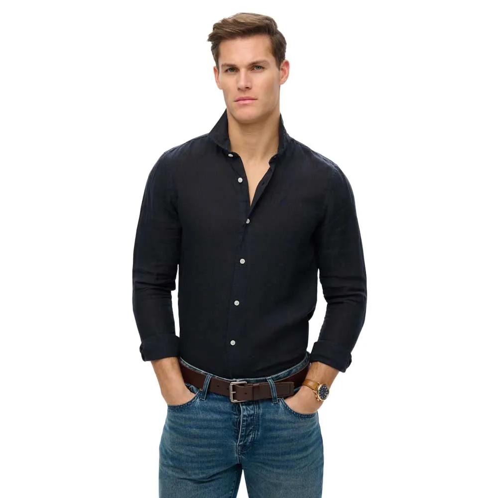 Superdry Sd Embroidered Vacation Linen long sleeve shirt