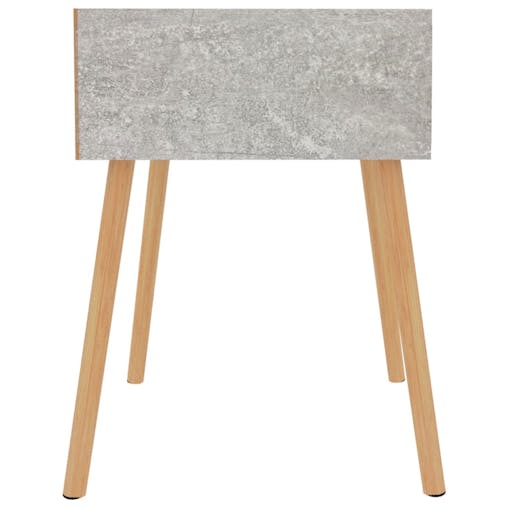 NNEVL Bedside Cabinets 2 pcs Concrete Grey 40x40x56 cm Chipboard