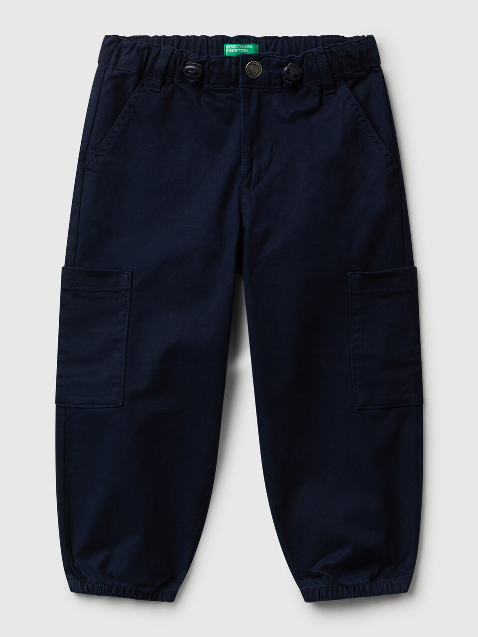 Parachute trousers in stretch cotton