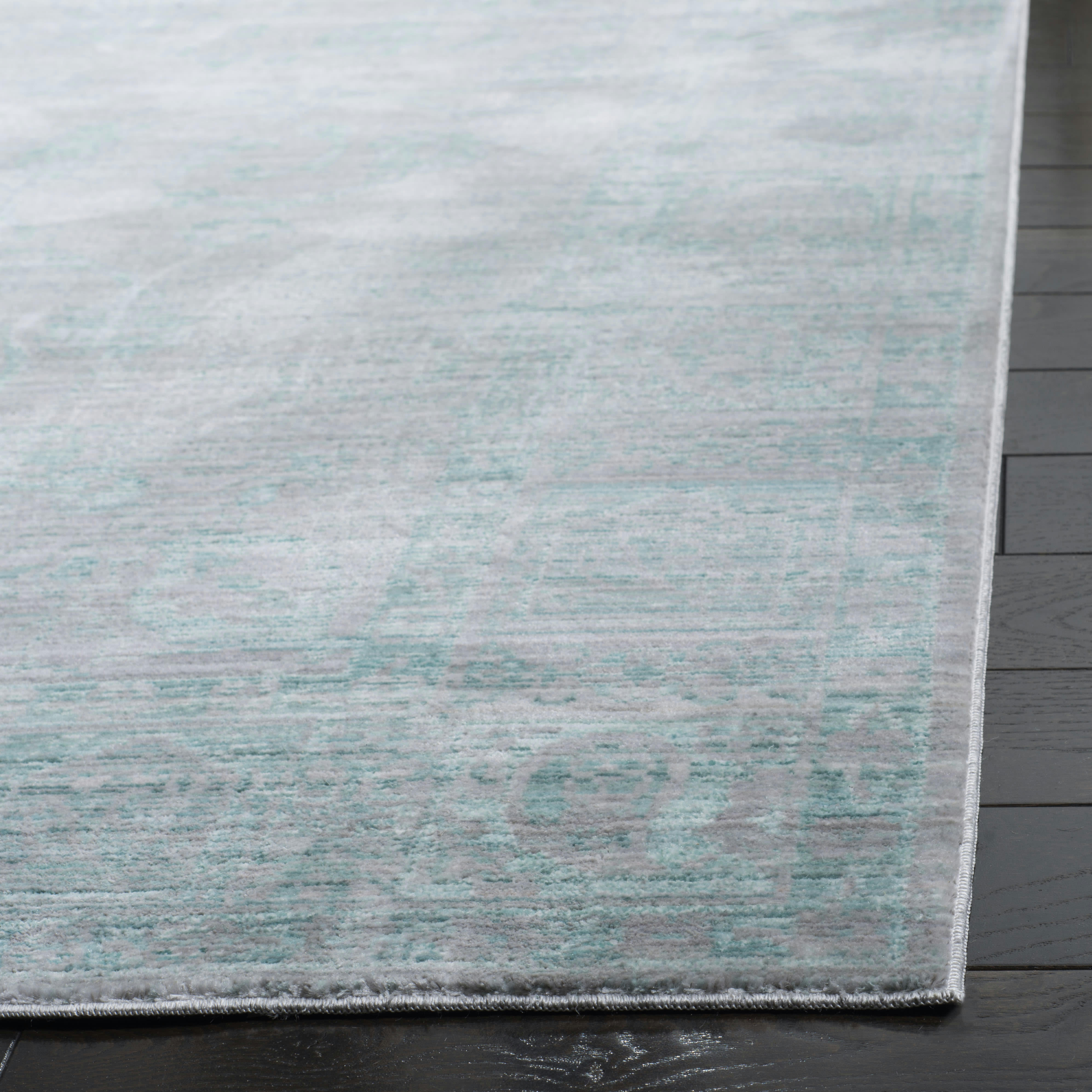 VALENCIA - Tapis de salon interieur en bleu & multicolore, 69 x 244 cm