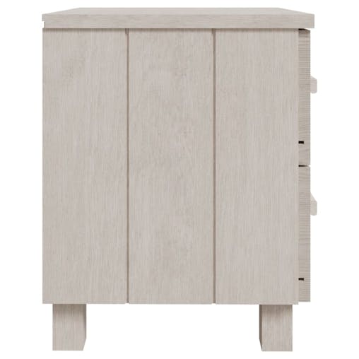 NNEVL Bedside Cabinets 2 pcs White 40x35x44.5 cm Solid Wood Pine
