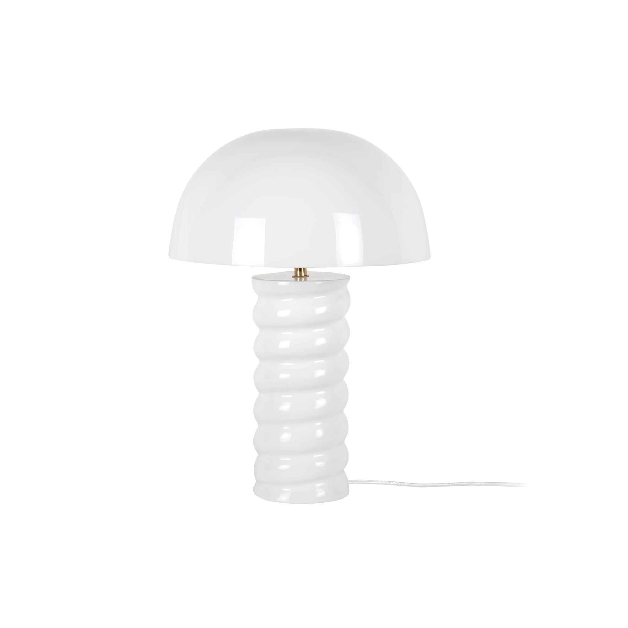 Leitmotiv tafellamp Gracio - wit - 30x30x45cm - Paddenstoellamp