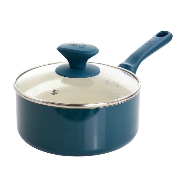 Spice by Tia Mowry Savory Saffron 16 Piece Cookware Set in Teal - 16pc