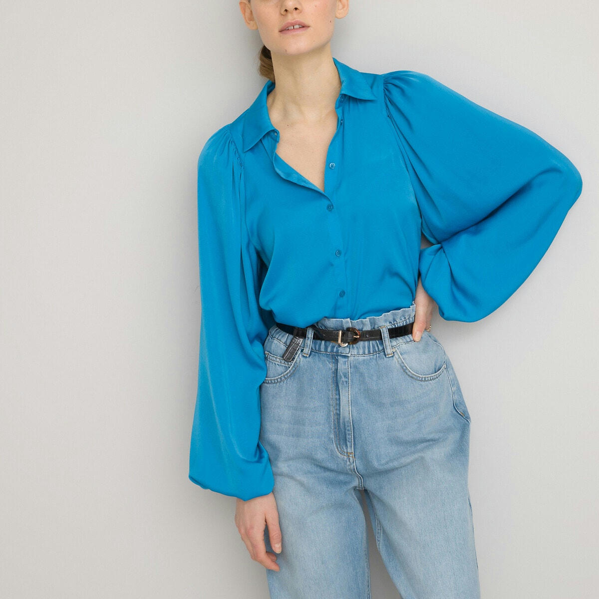 Chemise manches longues blousantes