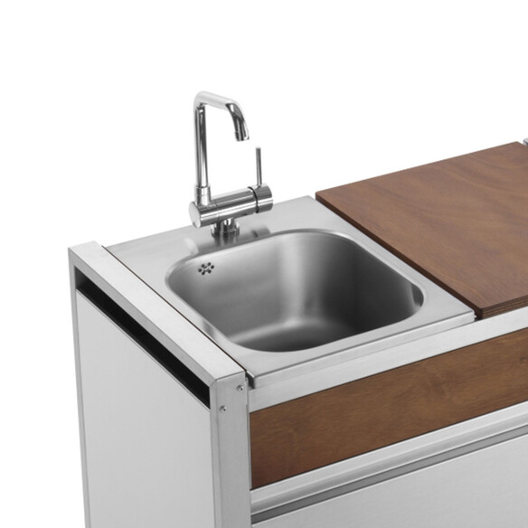 Evier encastrable inox Oasi L56 x l59 x P20 cm   Couvercle - Planet
