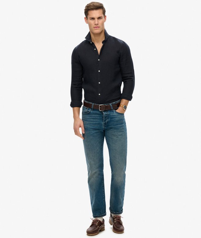 Embroidered Vacation Linen Shirt