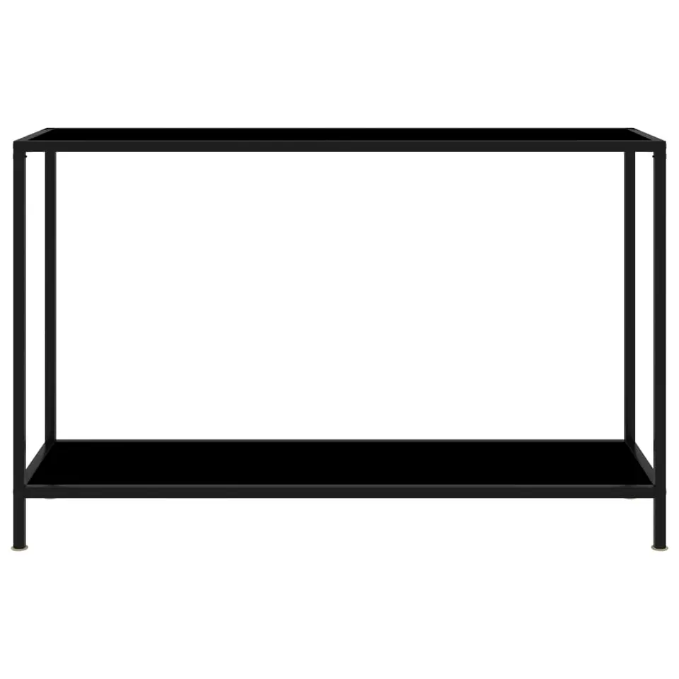 vidaXL - Wandtafel - Zwart - Glas - 120 x 35 x 75 cm