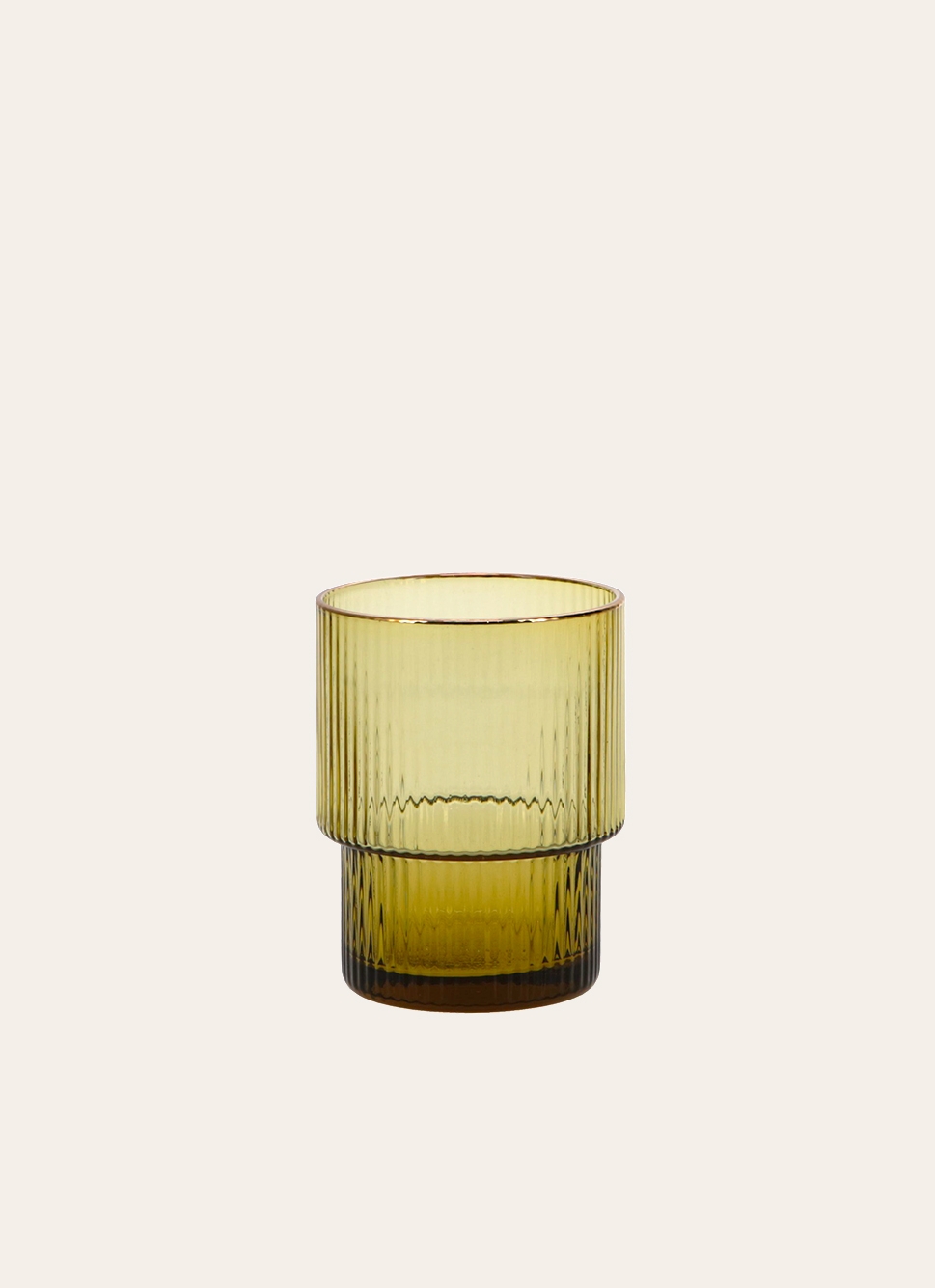 VERRE COLORÉ STRIÉ DESIGN TILLEUL