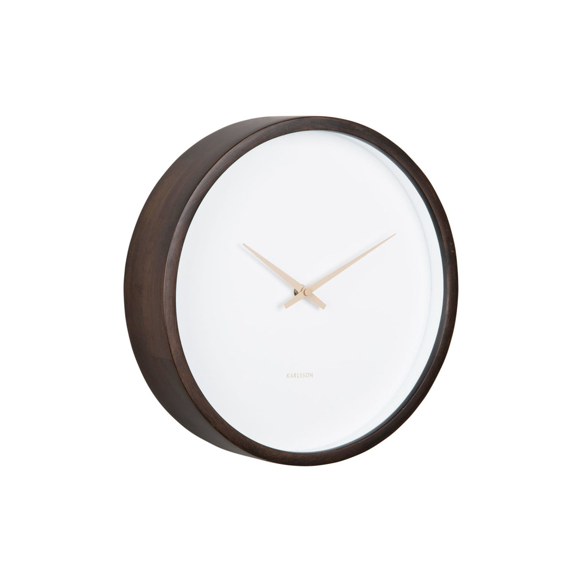 Karlsson wandklok Ancho - bruin - Ø32.6cm