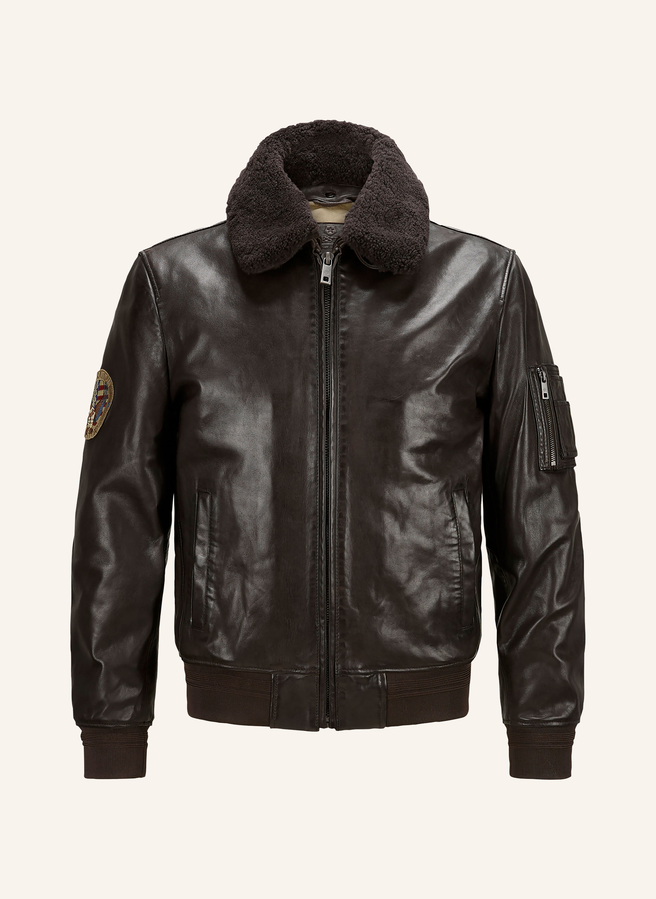 MILESTONE Lederjacke MSTOM