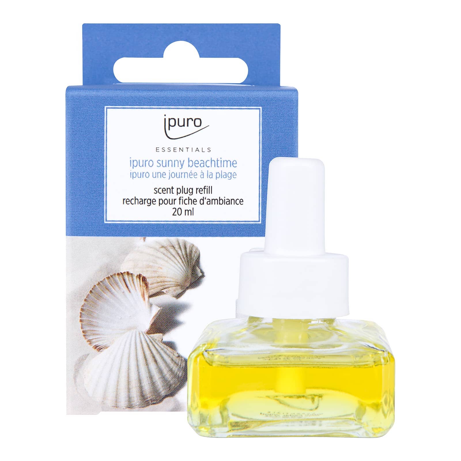 ipuro ESSENTIALS Scent Plug Refill Sunny Beachtime Blau, 20 ml
