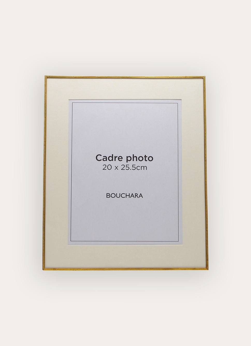 CADRE RECTANGULAIRE EN MÉTAL DORÉ MARTELÉ DORE