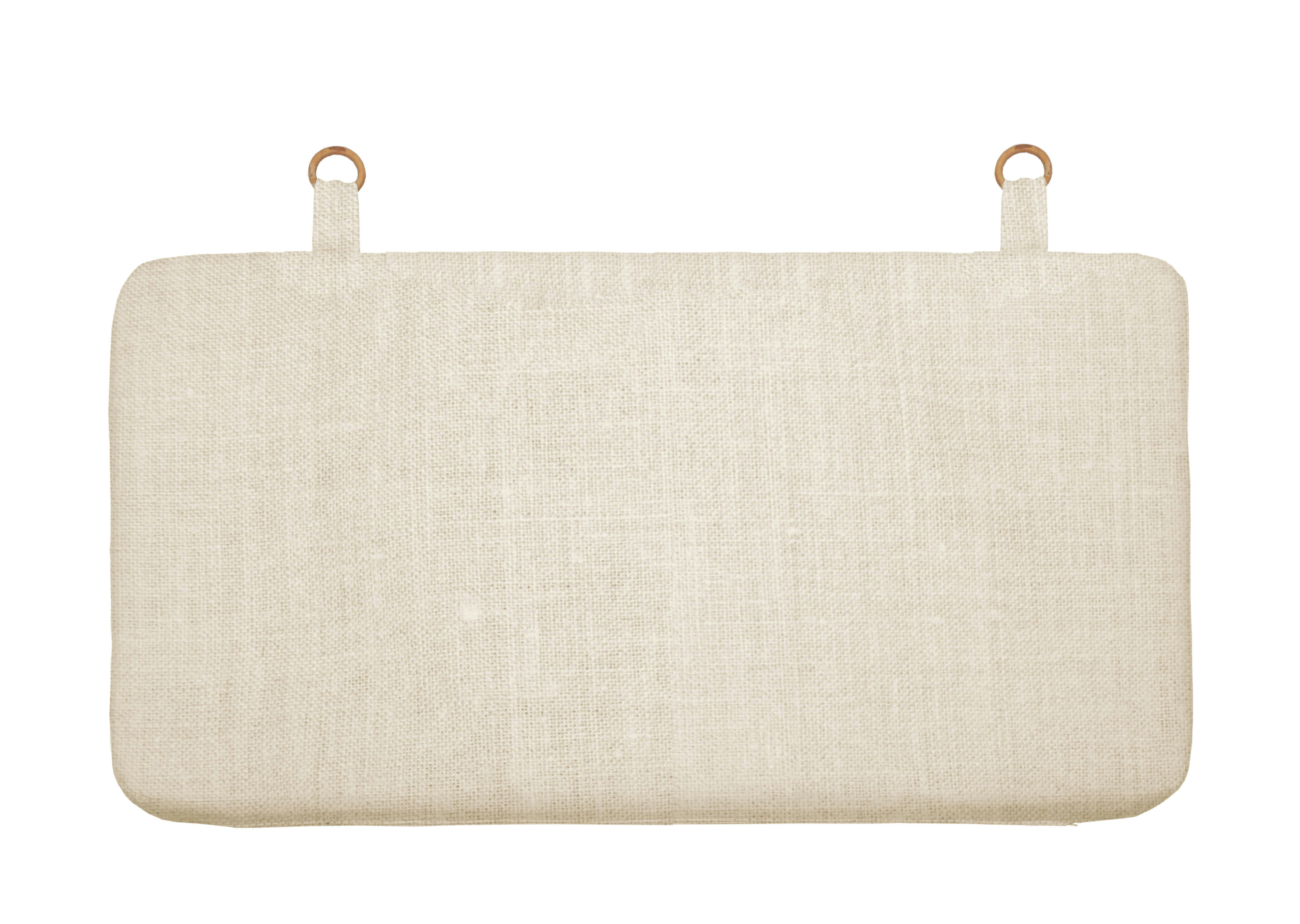 TEXTIL - Tête de lit pour enfant en lin et mousse naturelle.