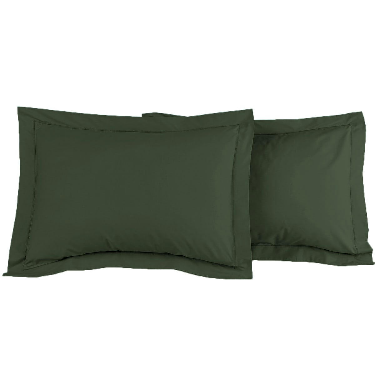 SOFT PERCALE - Lot de 2 taies d'oreiller en percale de coton eucalyptus 50x70 cm