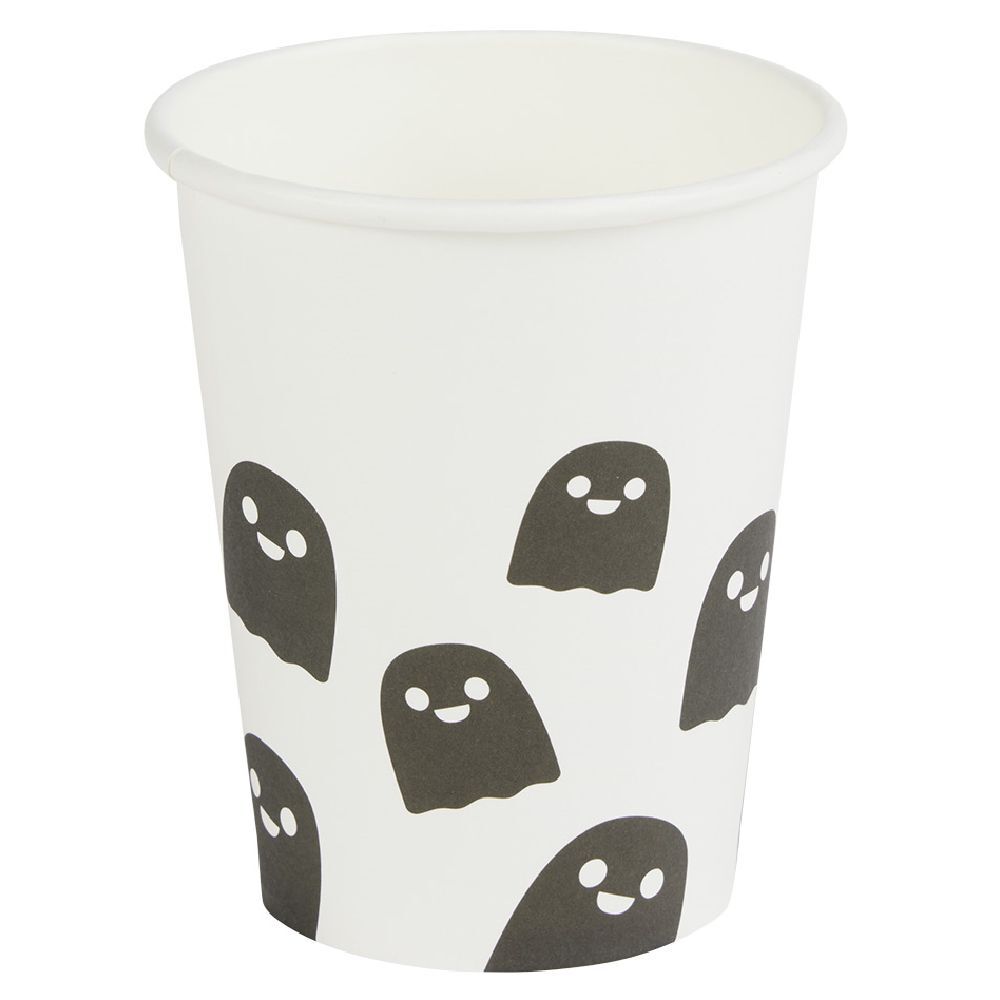 Gobelet carton x10 Halloween fantôme 25cl